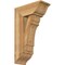 Ekena Millwork Olympic Traditional Rough Sawn Bracket w/ Offset Brace, Western Red Cedar, 8"W x 18"D x 30"H BKT0806X18X30OLY01RWR - alternate 1